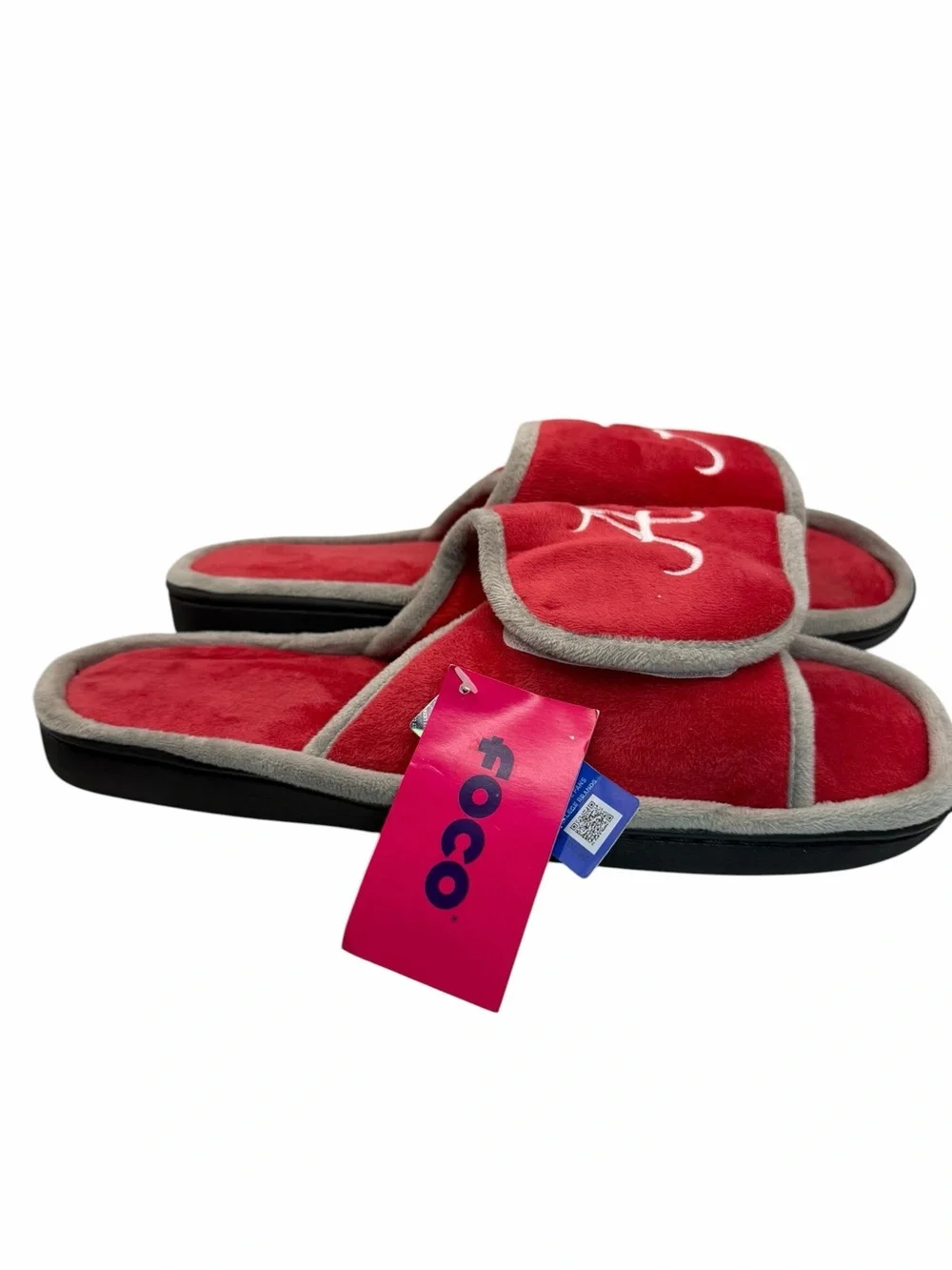 Alabama Crimson 'A' Red Slide Slippers